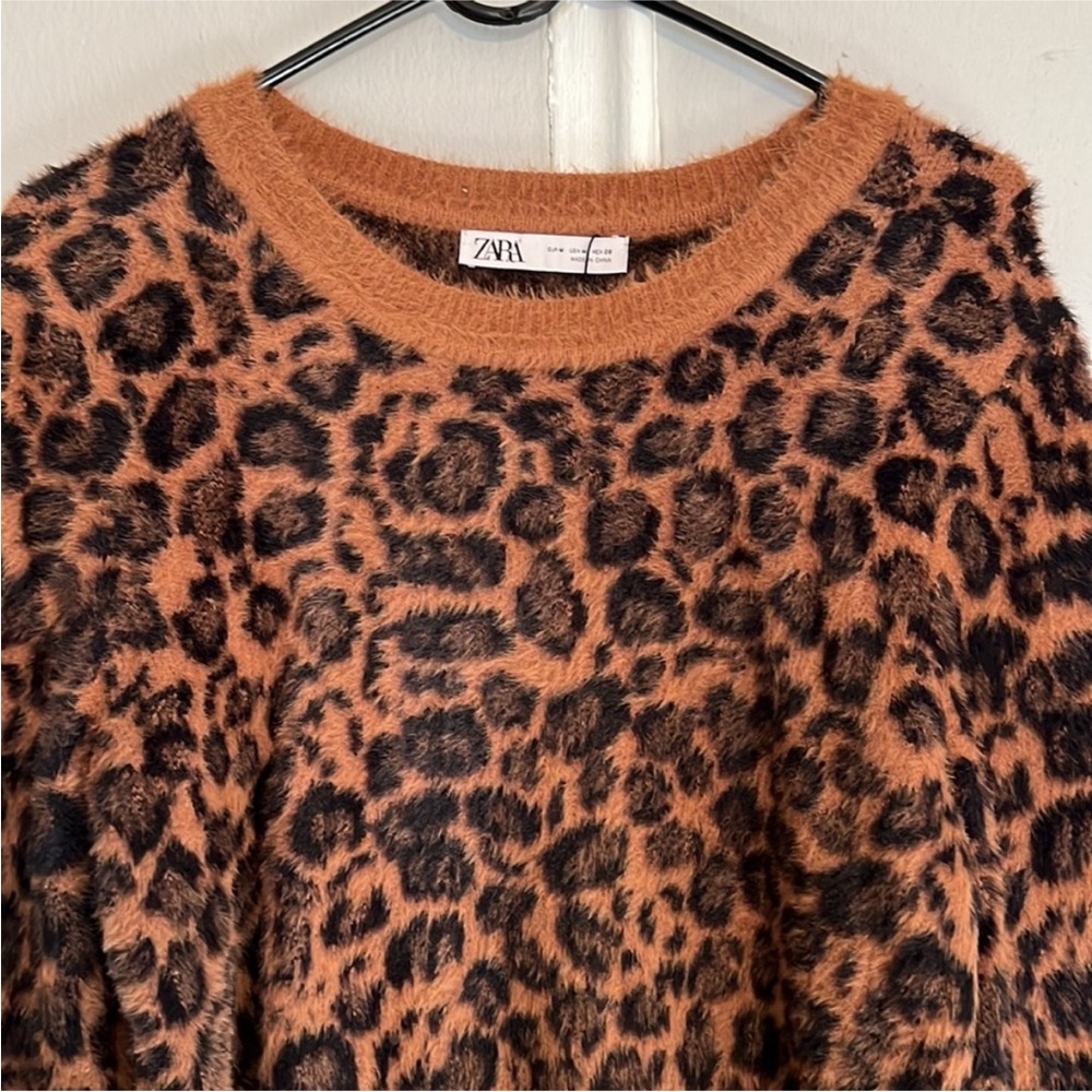 NWT Zara leopard print soft sweater - Picture 3 of 3